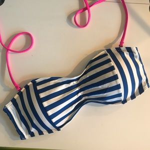 Abercrombie&Fitch Striped Bandeau Bikini Top